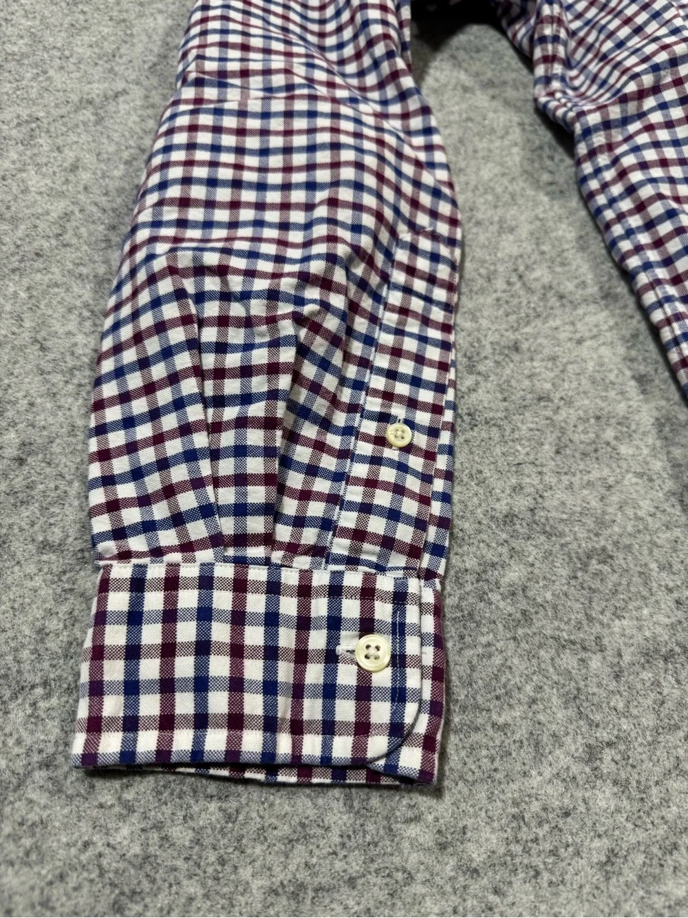 Polo Ralph Lauren Long Sleeve Button Down Shirt Red Blue White, Men’s Size M